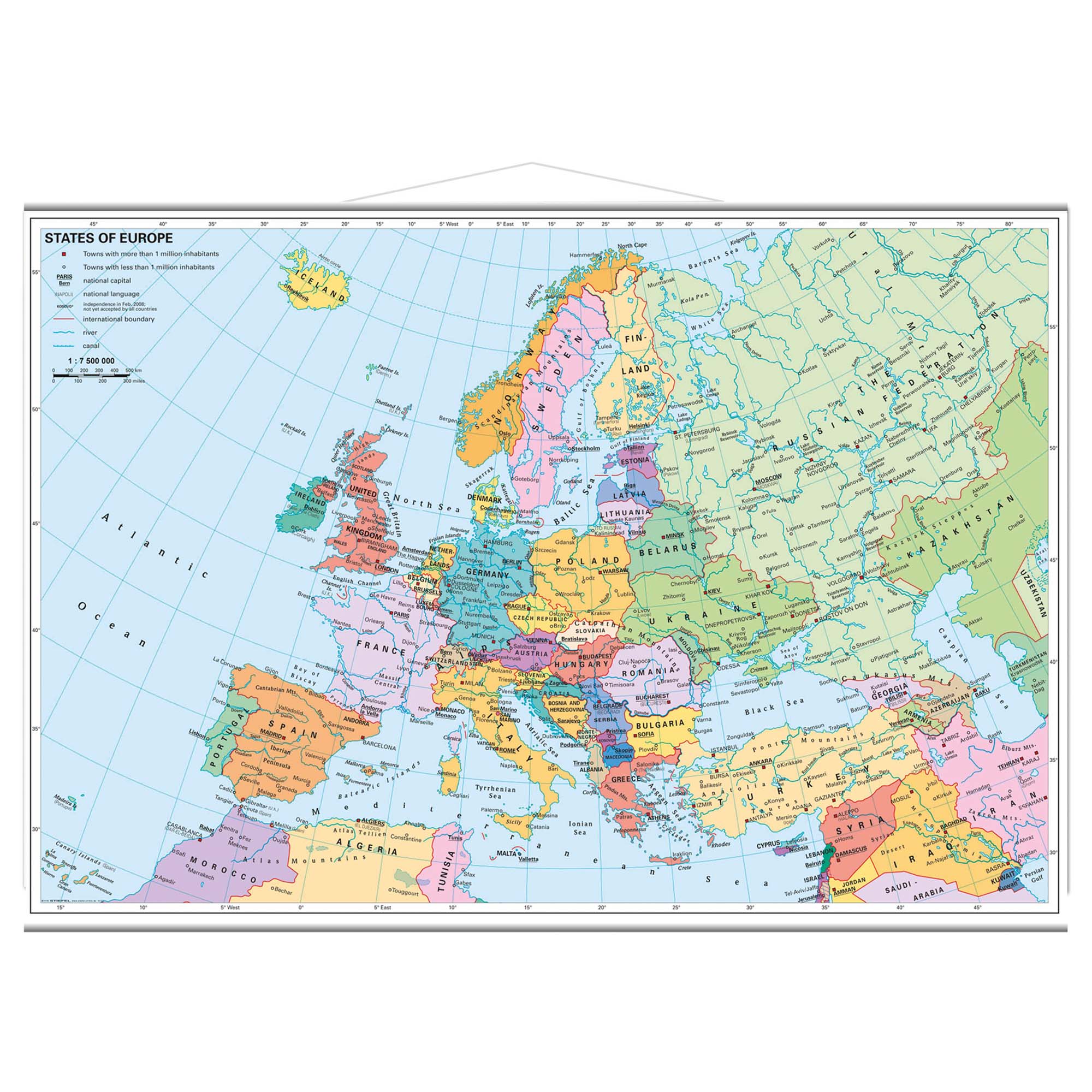 97   67 Cm  Europa Kort