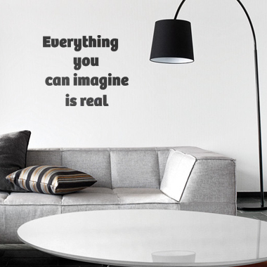 You Can Imagine Wallsticker Af Alan Smithee  46x39 Cm