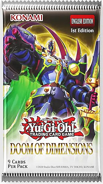 Yu-gi-oh  Booster Pakke Doom Of Dimensions Booster Pack