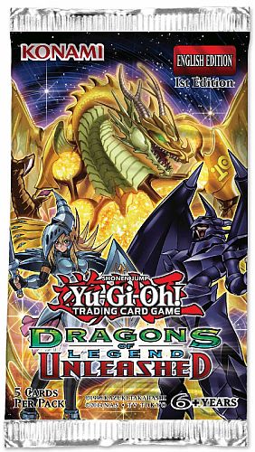 Yu-gi-oh  Booster Pakke Dragons Of Legend: Unleashed