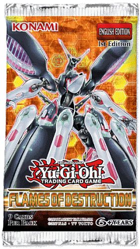 Yu-gi-oh  Booster Pakke Flames Of Destruction