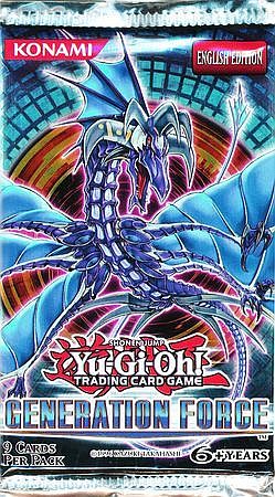 Yu-gi-oh  Booster Pakke Generation Force  Unlimited  Booster Pack