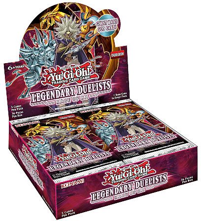 Yu-gi-oh  Booster Pakke Legendary Duelists: Rage Of Ra  Unlimited  Booster Display Box Med 36 Pakker