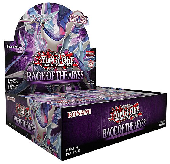 Yu-gi-oh  Booster Pakke Rage Of The Abyss Booster Display Box Med 24 Pakker