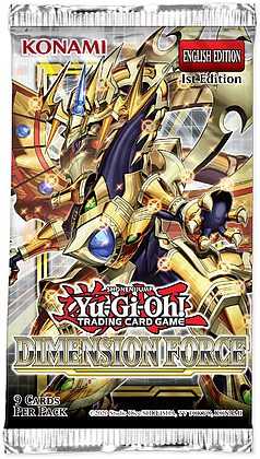 Yu-gi-oh  Dimension Force Booster Pakke