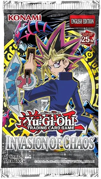 Yu-gi-oh  Invasion Of Chaos 25th Anniversary Booster Pack