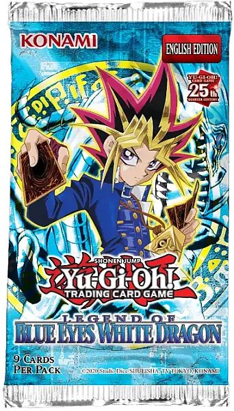 Yu-gi-oh Legend Of Blue Eyes White Dragon 25th Booster Pack