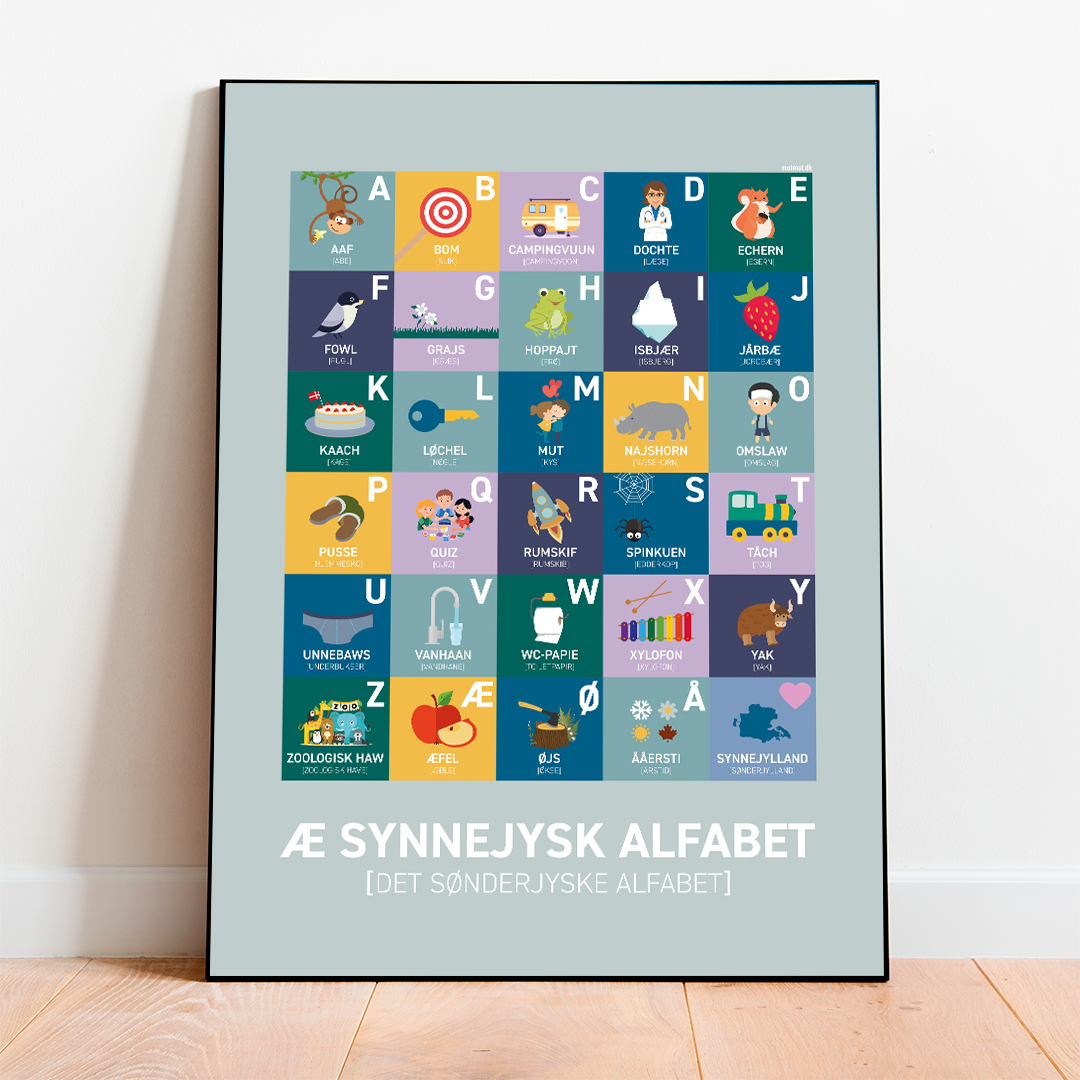 Synnejysk Alfabet -mintgrøn