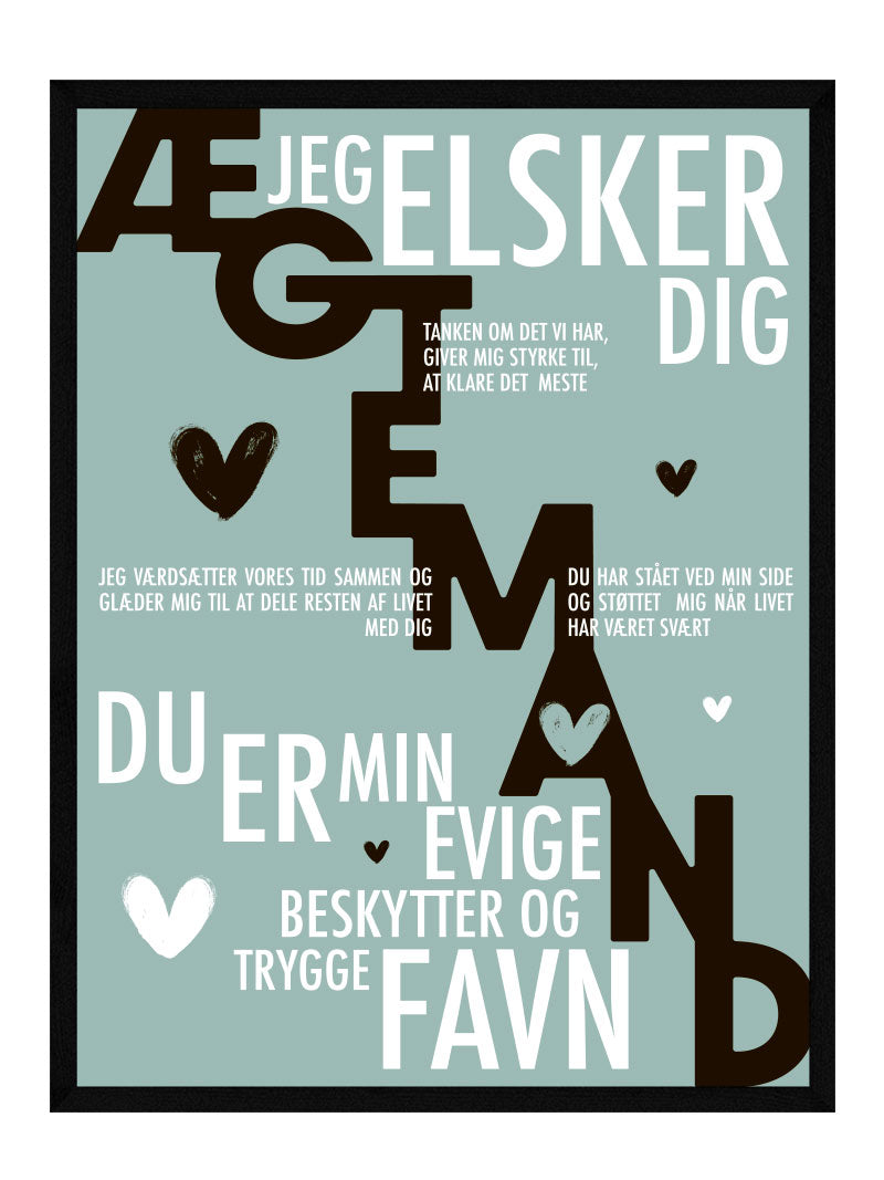ægtemand Plakat Personlig Plakat
