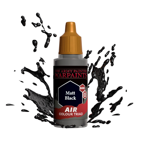 Army Painter Warpaints: Air Acrylics Matt Black Aw1101