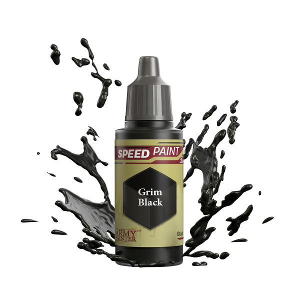 Army Painter Warpaints: Speedpaints     Grim Black Wp2001