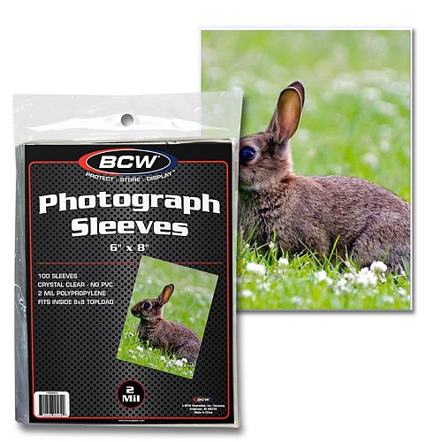 Bcw Photo Sleeves 6x8 100 Stk   Passer Til Oversize Pokemon-kort
