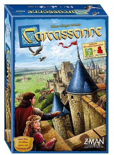 Carcassonne  Engelsk   Grundspillet  New Edition 2014  Nu Med The River Og The Abbot