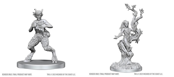 Dungeons Dragons Nolzur Marvelous Miniatures: Satyr Dryad Wzk90859