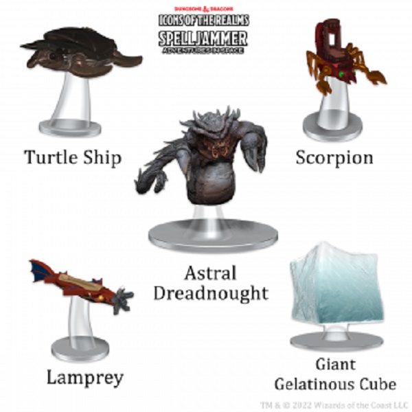 Fantasy Miniatures Icons Of The Realms: Ship Scale Attacks From Deep Space  Wzk96180