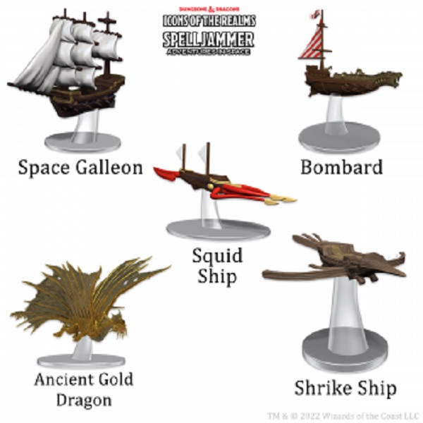 Fantasy Miniatures Icons Of The Realms: Ship Scale Welcome To Wildspace  Wzk96212