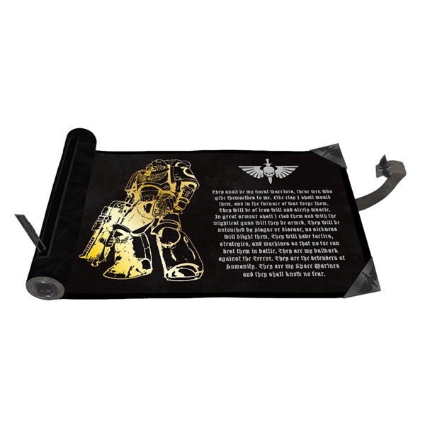 Dice Bag Rolling Mat Warhammer 40 000  40k : Dice Scroll  Premium Foil  Space Marines  Adeptus Astartes  Ultra Pro  16435