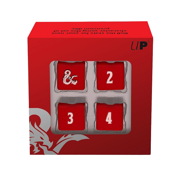Dice   Sidede  D6  Terninger Dungeons   Dragons: Heavy Metal Red And White       Ultra Pro  18397