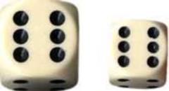 Dice Terninges 195 166   12 Stk    Sidet  D6  Opaque Ivory   Black