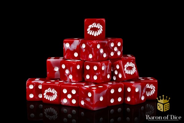 Dice Terninges 195 166 25 Terninger Baron Of Dice: D6 -sidet Bloody Maw Square Corners