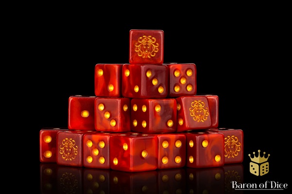 Dice Terninges 195 166 25 Terninger Baron Of Dice: D6 -sidet Daughters Of Medusa Square Corners