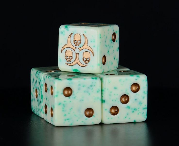 Dice Terninges 195 166 25 Terninger Baron Of Dice: D6 -sidet Pestilence Square Corners