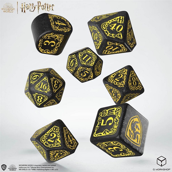 Dice Terninges 195 166     Terninger Harry Potter Hufflepuff Modern Glittering Black With Yellow