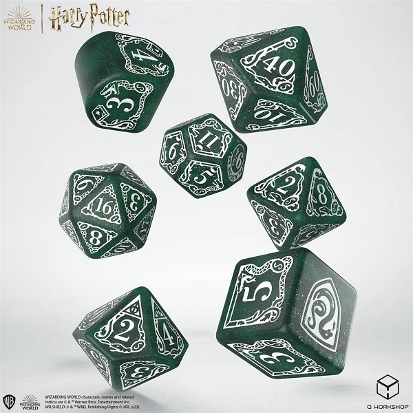 Dice Terninges 195 166     Terninger Harry Potter Slytherin Modern Dark Green With White