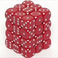 Dice Terninges 195 166   36 Stk    Sidet  D6  Opaque Red   White