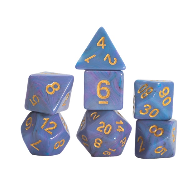 Dice Terningesæt   Terninger Sirius Dice Blue Unicorn