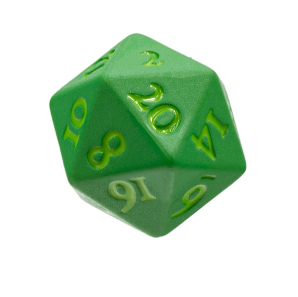 Dice     20 Sidede  D20  Terninger Heavy Metal: Vivid Green Ultra Pro  15937