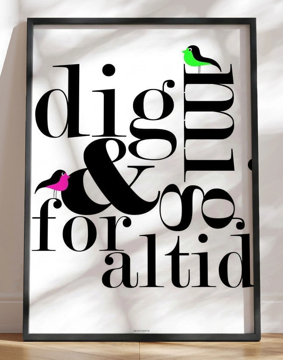 Dig Og Mig Birds Plakat