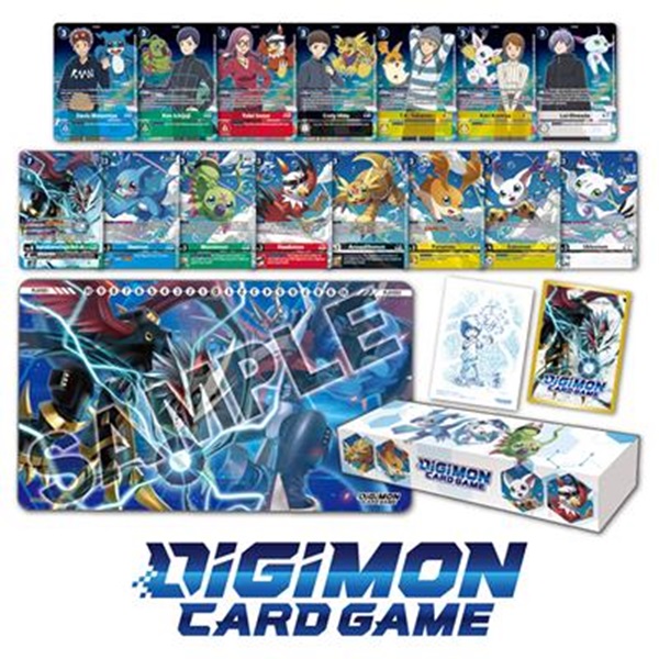 Digimon Card Game Pb17 Adventure 02: The Beginning Set  Playmat  Promokort  Sleeves  Storage Box