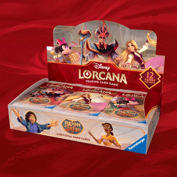 Disney Lorcana Tcg: Set   Reign Of Jafar Booster Display  Box Med 24 Pakker