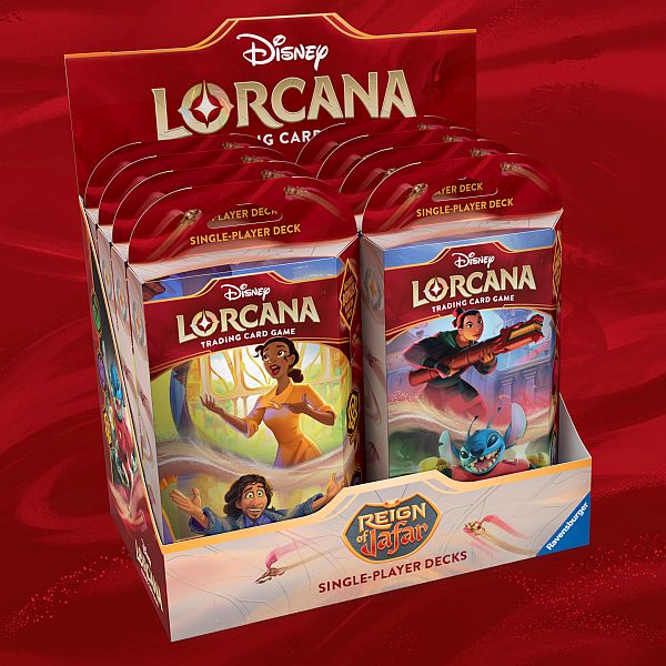 Disney Lorcana Tcg: Set   Reign Of Jafar Single-player Starter Deck Display    Decks