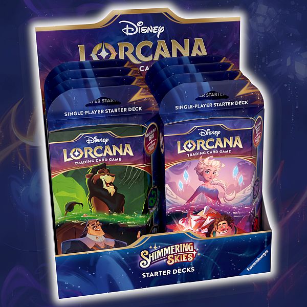 Disney Lorcana Tcg: Set   Shimmering Skies Starter Deck Display    Decks