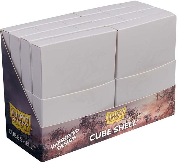 Dragon Shield Cube Shell  Deck Box  Ashen White Plads Til 8x20 Kort   Lommer Dragonshield  At-30535
