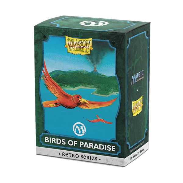 Dragon Shield Deck Protectors Brushed Art Sleeves: Magic: The Gathering Retro Series: Birds Of Paradise 100 Lommer Dragonshield Sleeves At-16535