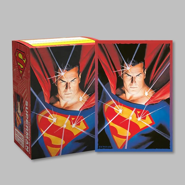 Dragon Shield Deck Protectors Brushed Art Sleeves: Superman 100 Lommer Dragonshield Sleeves  At-16095