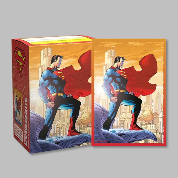 Dragon Shield Deck Protectors Brushed Art Sleeves: Superman   100 Lommer Dragonshield Sleeves  At-16097