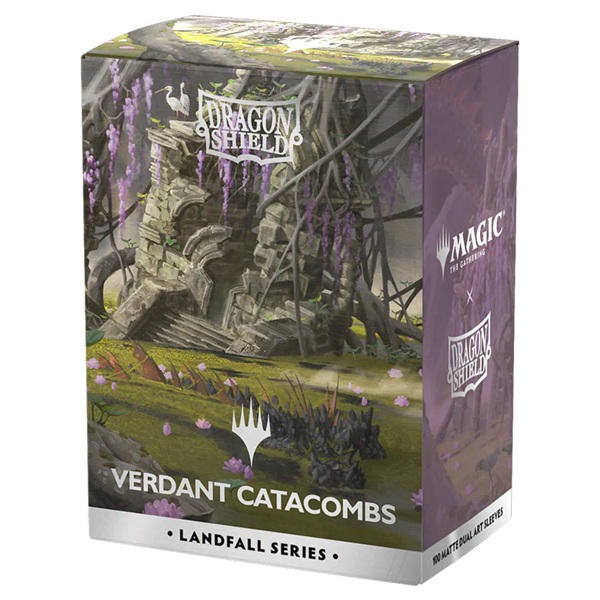 Dragon Shield Deck Protectors License Sleeves: Magic: The Gathering Landfall Series: Verdant Catacomb 100 Lommer Dragonshield Sleeves At-16504