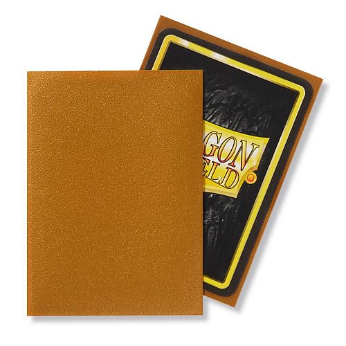 Dragon Shield Deck Protectors Matte: Gold  Guld  100 Lommer Dragonshield Sleeves  At-11006