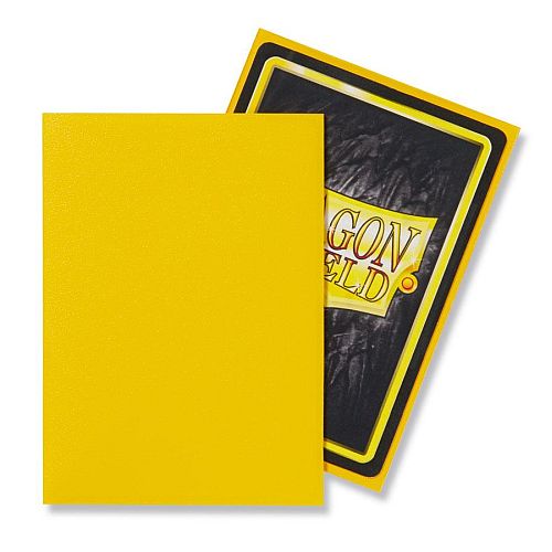 Dragon Shield Deck Protectors Matte: Yellow  Gul  100 Lommer Dragonshield Sleeves  At-11014