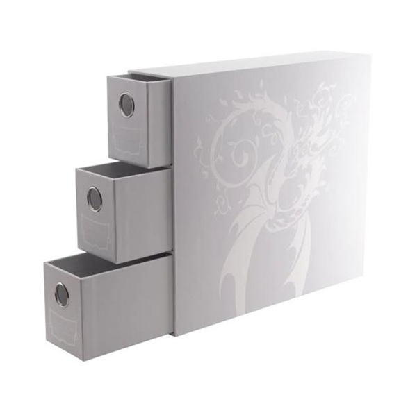 Dragon Shield Fortress Card Drawers: White  Dragonshield  At-33703