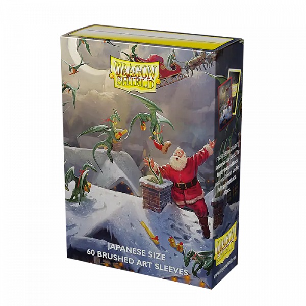 Dragon Shield Small Japanese Size Deck Protectors Brushed Art Sleeves: Christmas 2023 60 Lommer Dragonshield Sleeves  At-12621