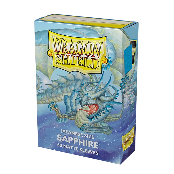 Dragon Shield Small Japanese Size Deck Protectors Matte: Sapphire 60 Lommer Dragonshield Sleeves  At-11128