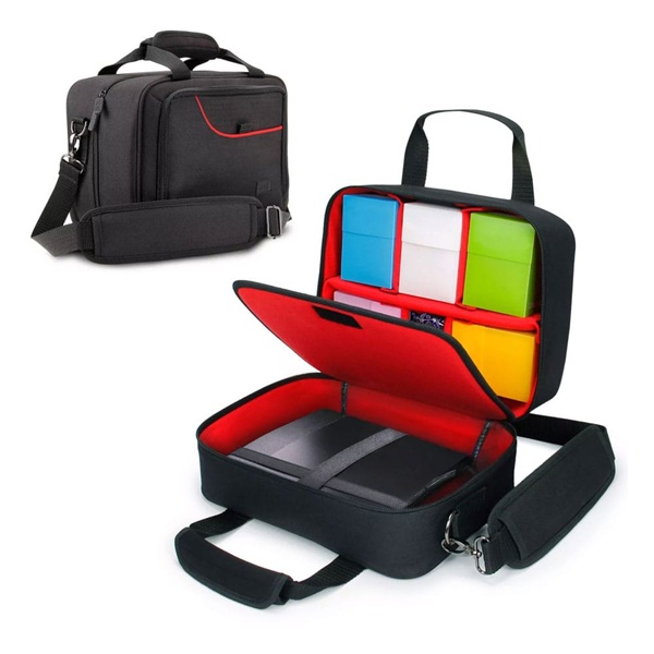 Enhance Gaming: Usa Gear Magic: The Gathering Mtg Deck Travel Bag Card Protector Bag With Strap Red