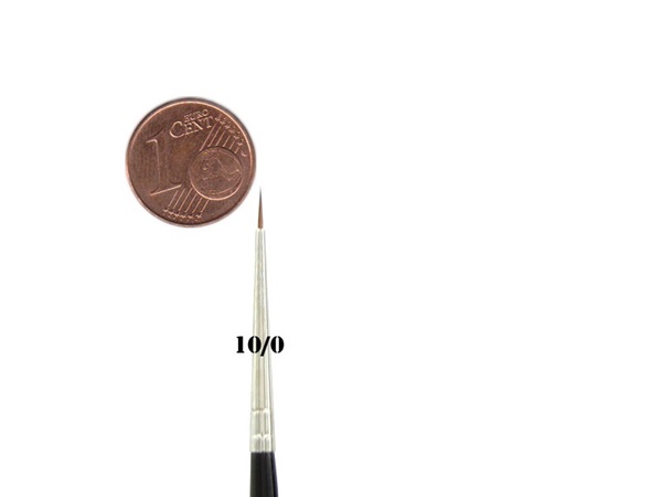 Feldherr Kolinsky Red Sable Brush Size 10      195 152    9mm   Visible Hair Length 5mm
