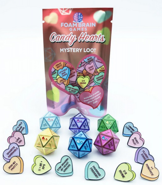 Foam Brain Games Dice Terninges 195 166   Mystery Loot: Candy Hearts