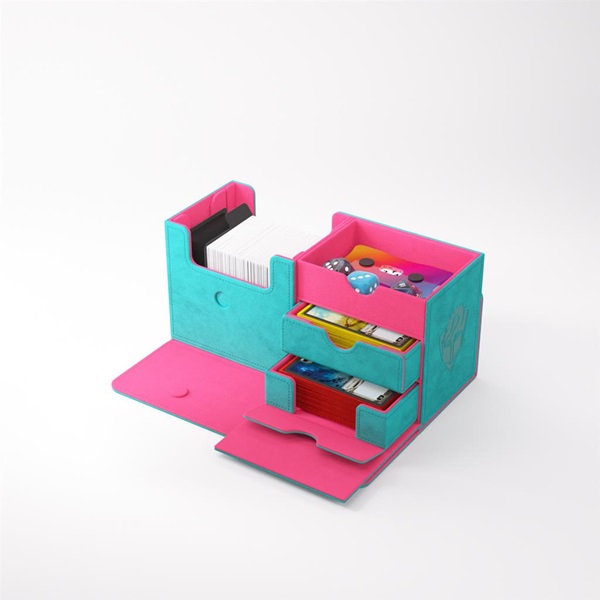 Gamegenic Deck Box: The Academic 133    Teal Pink